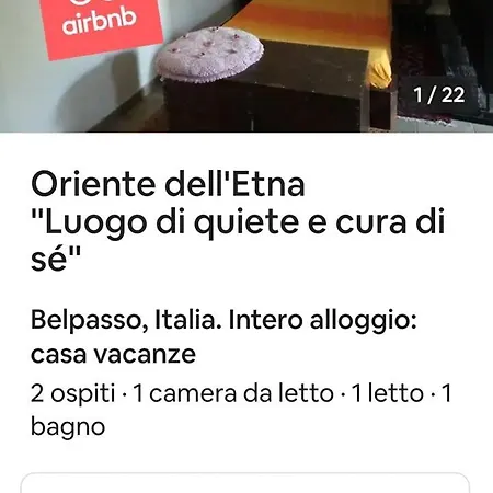 Сasa de vacaciones Oriente Dell'etna